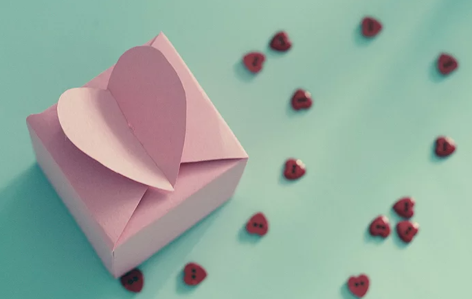 Heart Favor Box - Card Stock