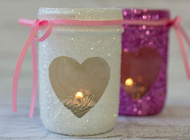 Valentine Votives - Mason Jar