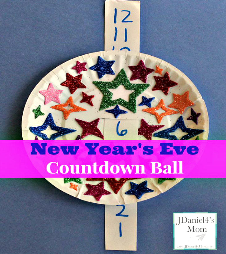 Countdown Ball (New Year's Eve) - Paper Plate