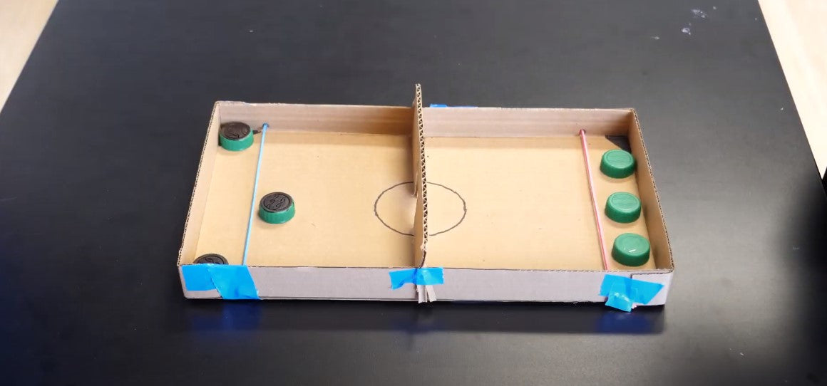 Hockey Game - Cardboard and Bottle Cap