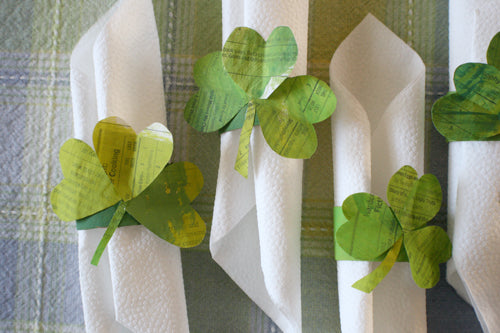 Napkin Ring (Shamrock) - Toilet Paper Roll