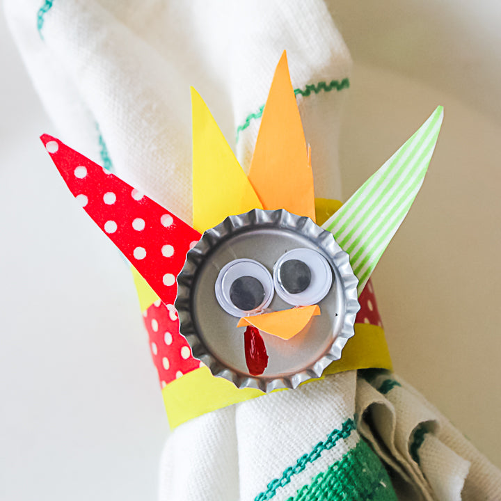 Napkin Ring (Thanksgiving) - Bottle Cap