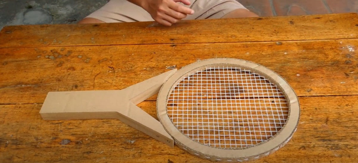 Racket and Ball (Tennis) - Cardboard