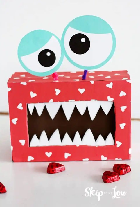 Valentine Box (Monster) - Cardboard