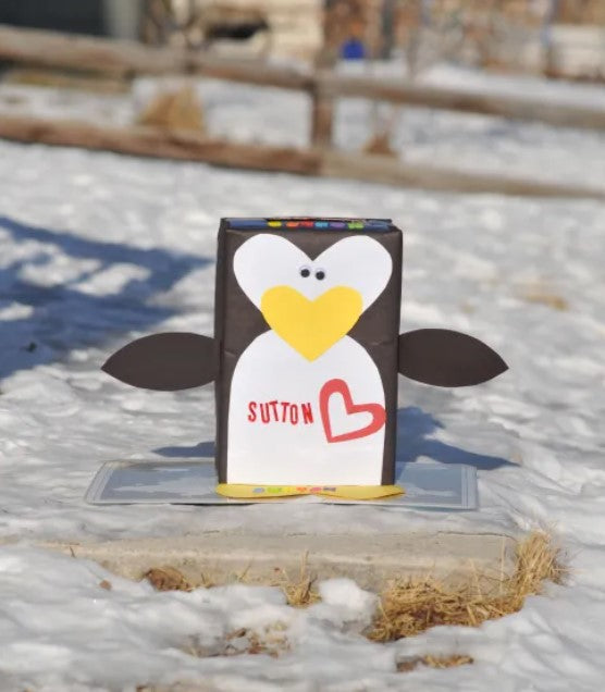 Valentine Box (Penguin) - Cardboard